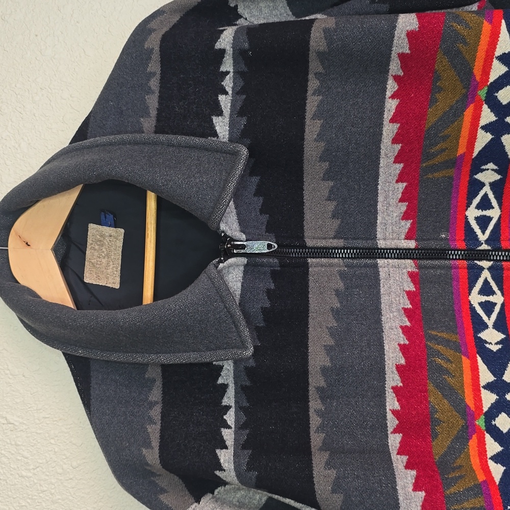 VTG Pendleton High Grade Western Wear Wool Native Southwestern Aztec Men's Sz. L - Picture 6 of 17